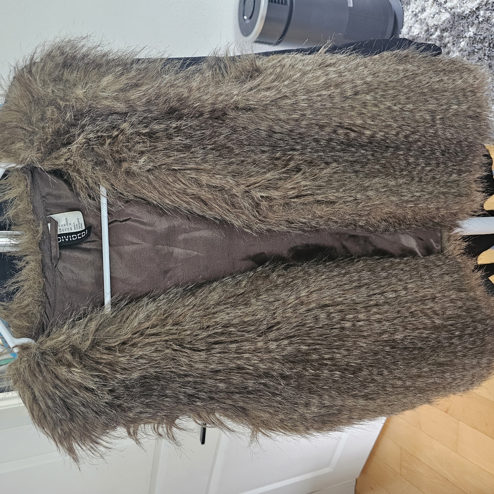 Brown Faux Fur Vest